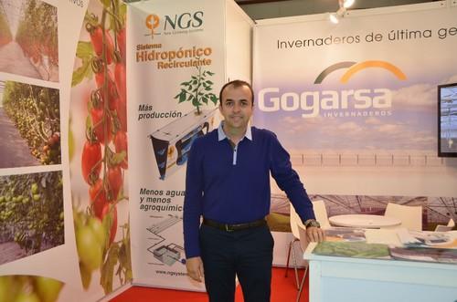 Salvador Sánchez, del departamento técnico y comercial de Gogarsa, se mostró muy satisfecho con la feria
