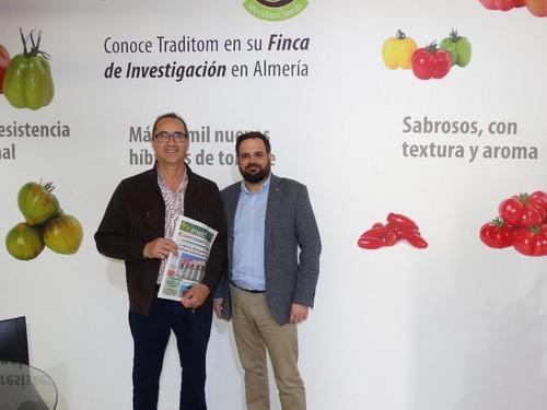 Miguel García, responsable de Marketing de Meridiem Seeds, e Iván Rodríguez, director de Anecoop Almería.