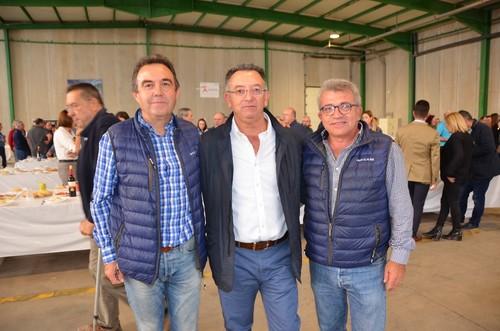 Andrés Pérez, HMCLAUSE; Paco Molina, técnico en Laimund; y Bonifacio Sánchez, HMCLAUSE