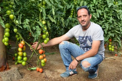 Manuel García, agricultor, se muestra muy contento con la nueva variedad de Rijk Zwaan, de la que ha sembrado este año 16.000 metros