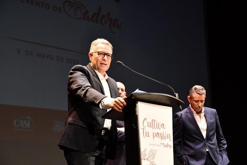 Pedro Ruiz, presidente de la Cooperativa La Palma, durante su intervención.