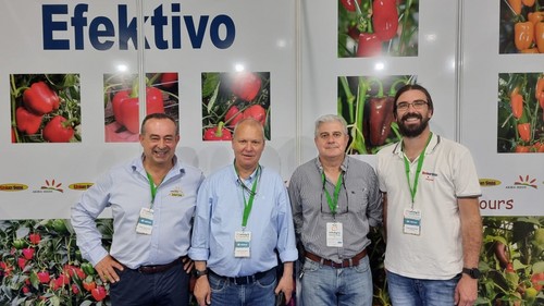 Isidro López, Francesco Paccini,  Juan Antonio Barranco y Javi Puyó, de Unigen Seeds.