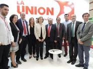 La Unión, con un stand diseñado por Miguel Carrión Publicidad, recibió la visita de toda la comitiva