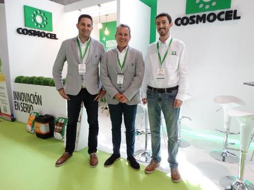 Parte del equipo de Cosmocel, empresa que vuelve a participar en Infoagro Exhibition