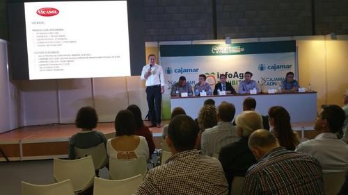 Juan Carlos Urrea Ramos, director técnico de Vicasol, ha ofrecido una ponencia sobre la conversión ecológica desde la producción integrada.