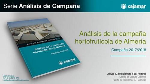 Cajamar presenta este jueves su informe de la campaña hortofrutícola