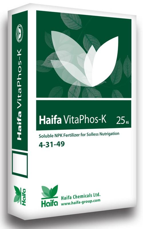 Haifa VitaPhos -K™, un fertilizante sólido soluble con el fósforo a prueba de precipitaciones