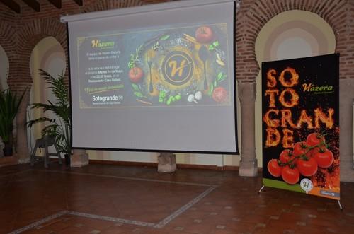 La casa de semillas Hazera España presenta su variedad de tomate rama Sotogrande en el restaurante Casa Rafael