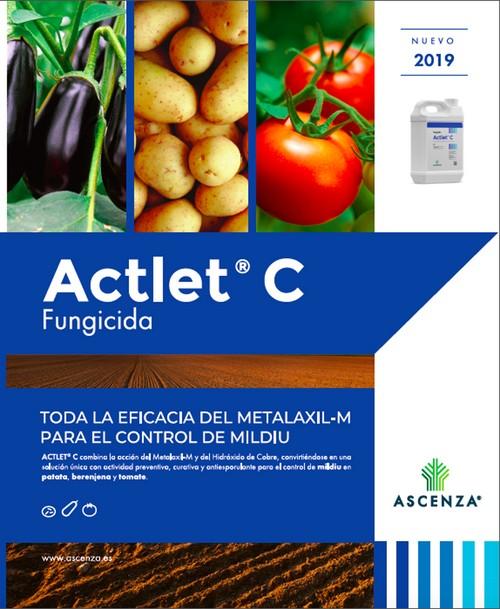 Actlet C, el nuevo registro de ASCENZA a base de Metalaxil M e Hidróxido de Cobre para el control del mildiu