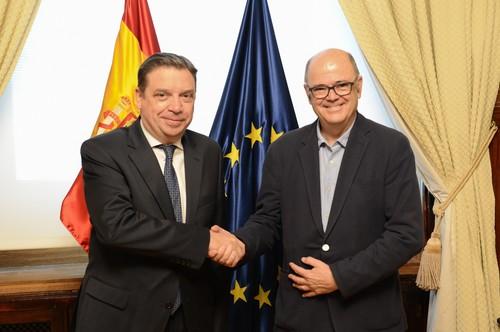  Luis Planas analiza con el presidente de Seiasa la situación del regadío en España