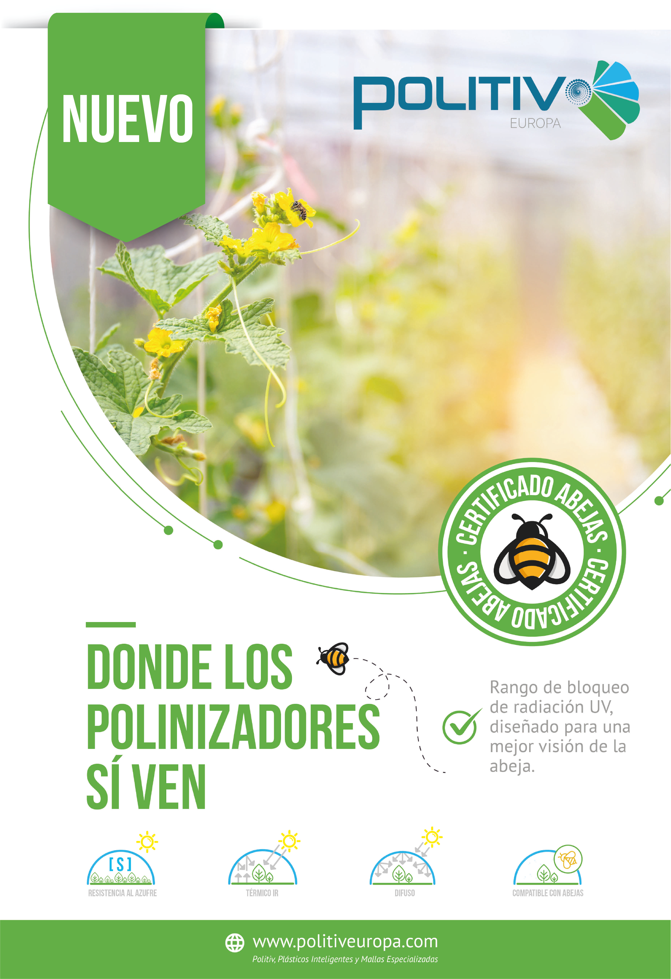 Politiv lanza su nueva campaña ‘Donde los polinizadores sí ven’