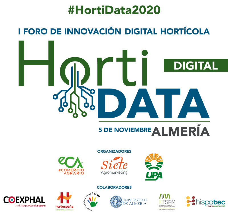 Almería acogerá en formato híbrido el 5 de noviembre el I Foro Horti DATA 2020