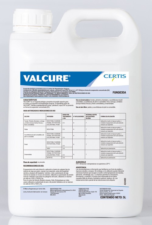 Certis garantiza la protección del cultivo con sus nuevos productos Bio-racionales Valcure® y Majestik®