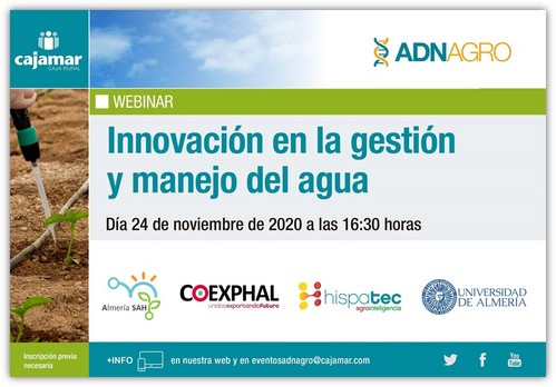 Cajamar celebra una webinar sobre innovación en la gestión y manejo del agua