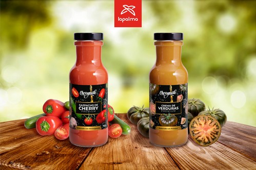 Cooperativa La Palma estrena su línea de V Gama Premium  con Gazpacho de Tomate Cherry y Crema de Verduras