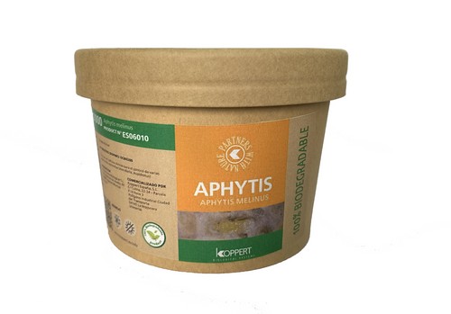 El nuevo envase biodegradable de Aphytis® hace más sostenible la producción de cítricos