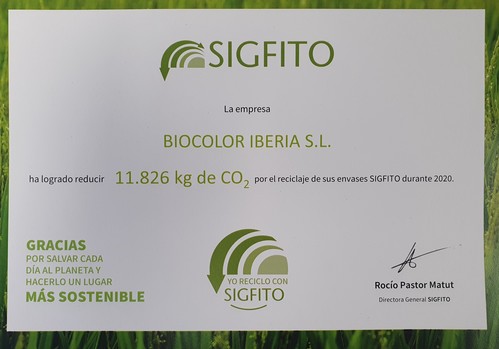 Bioline Iberia logra reducir cerca de 12 toneladas de CO2 con el reciclaje SIGFITO