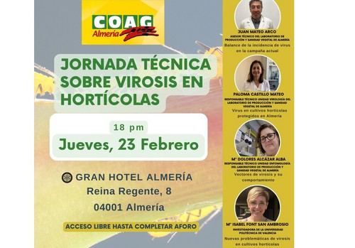 COAG Almería celebra una Jornada sobre virosis ante la gran preocupación del campo