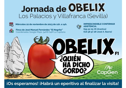 CapGen Seeds vuelve a Los Palacios con el tomate pera Obelix
