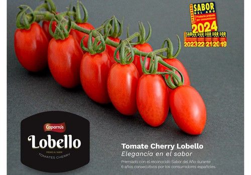 El tomate cherry pera Lobello, sabor del año por sexta vez consecutiva