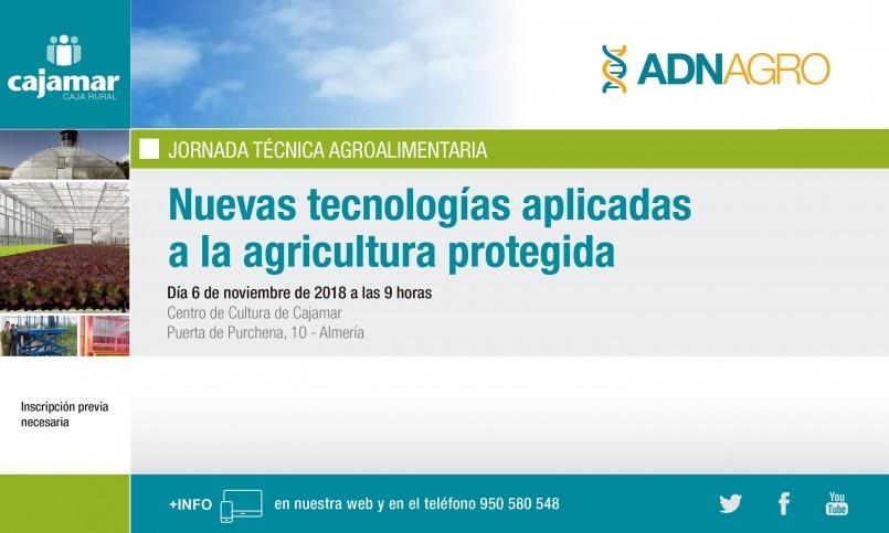 Almería acogerá en noviembre una jornada técnica sobre las nuevas tecnologías aplicadas a la agricultura protegida