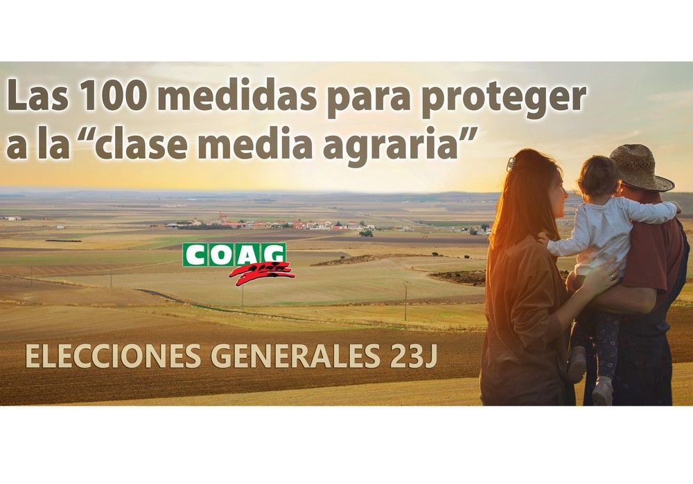 COAG presenta a los partidos políticos 100 medidas para proteger a la “clase media agraria”