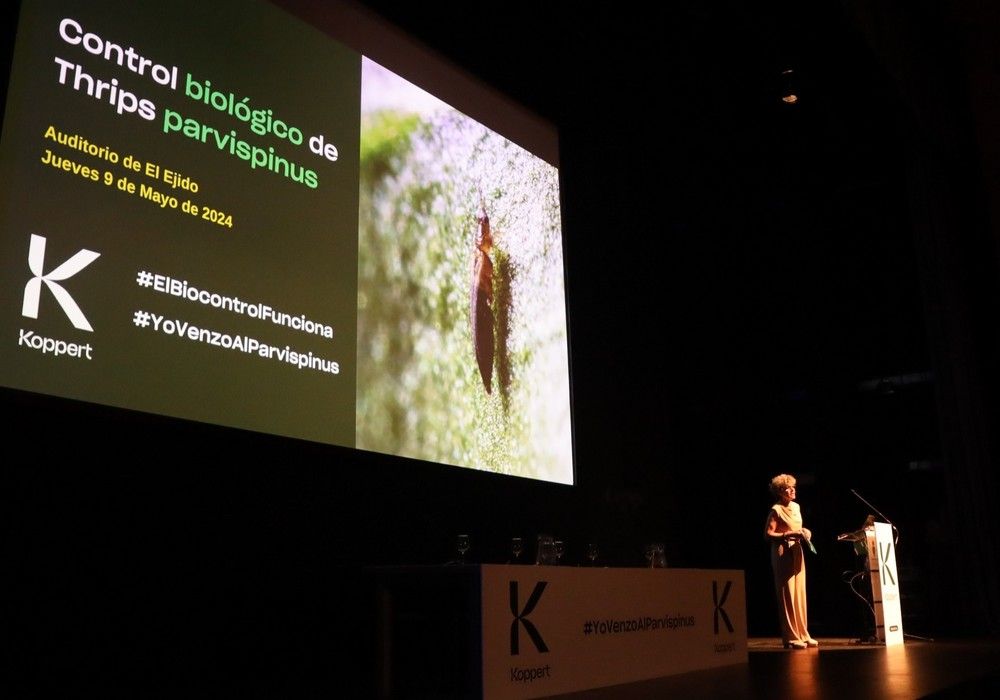 Koppert presenta en El Ejido un avance mundial en sanidad vegetal contra las plagas de Trips Parvispinus